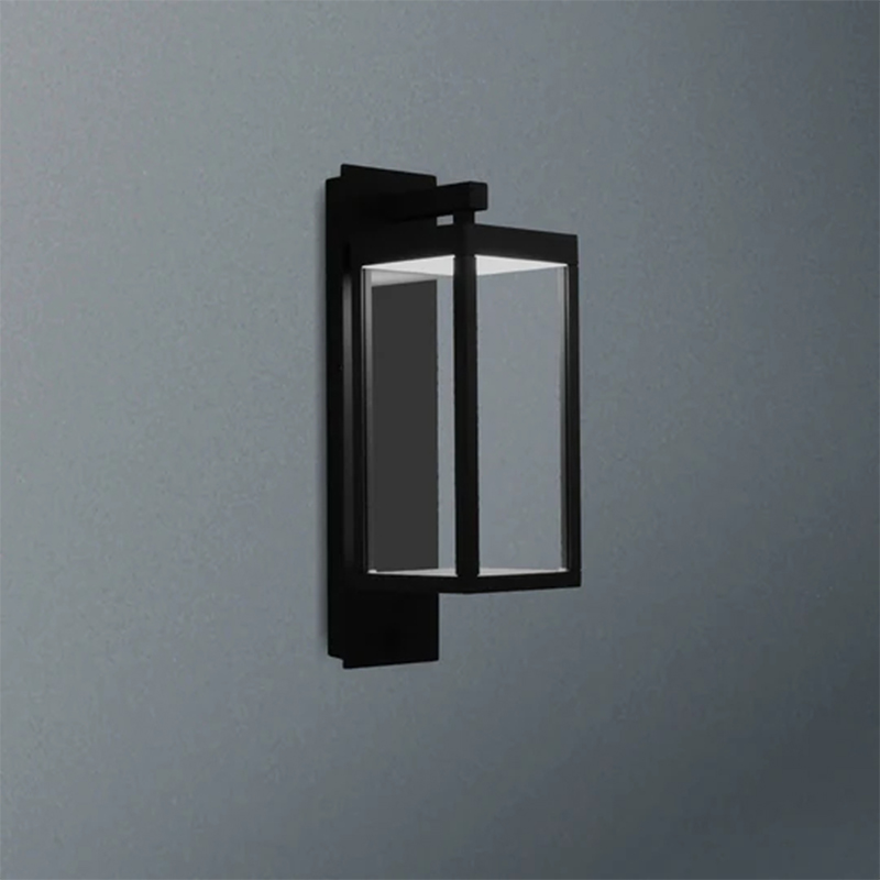 22559 Udendørs gårdhaveindgangslys LED -lys med aluminiumslanterne dag og nat sensor til veranda